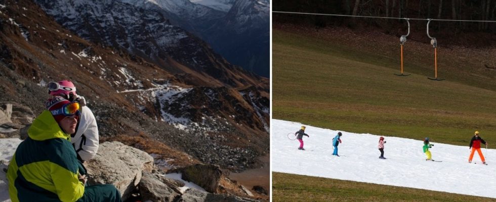 Acute lack of snow at several popular ski resorts