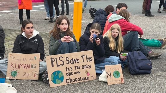 Another climate protest in the city center of Utrecht As