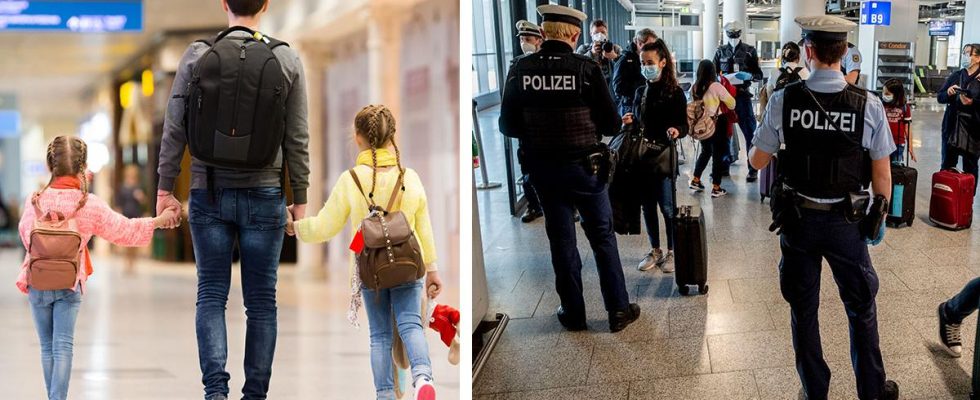 Germany stops school children at the airport drive them