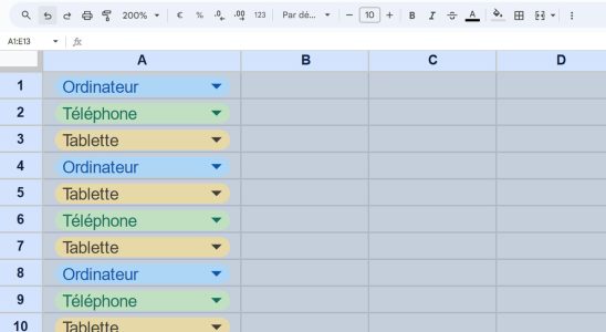 Googles online spreadsheet is a powerful tool for entering and
