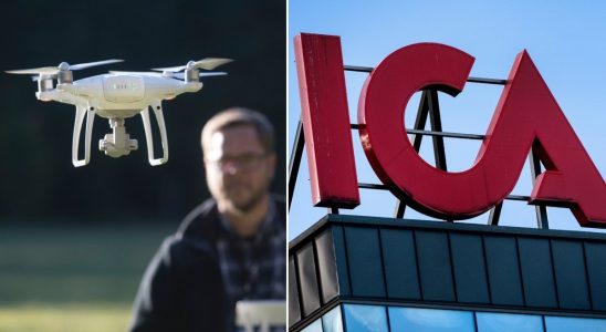 Here is the Ica store that delivers food with drones