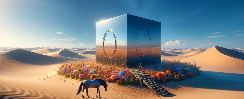 Imagine a cube in the desert… this personality test reveals