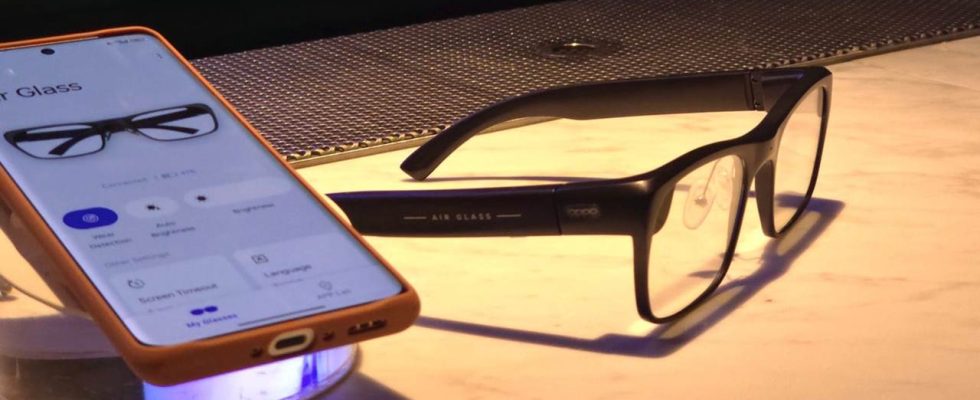 Oppo Air Glass 3 XR Glasses Introduced at MWC 2024