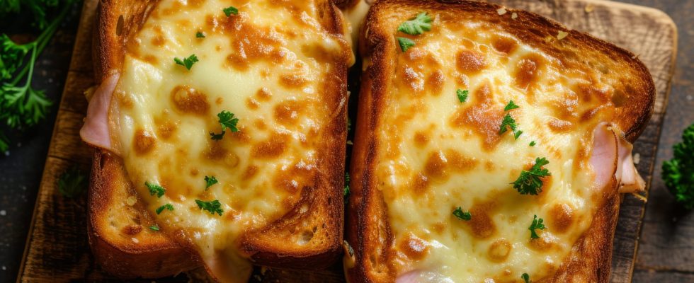 The croque raclette recipe tender and economical it pleases the whole