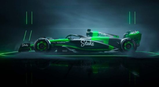 The new F1 team Stake shows its new car