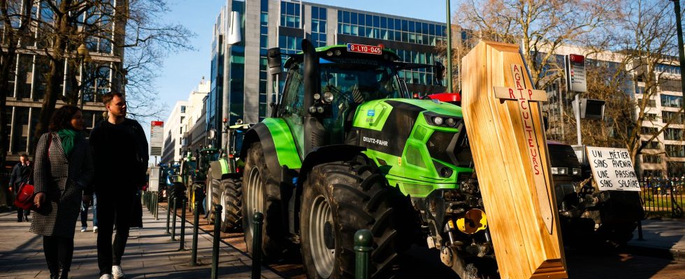 The tractors back in Brussels