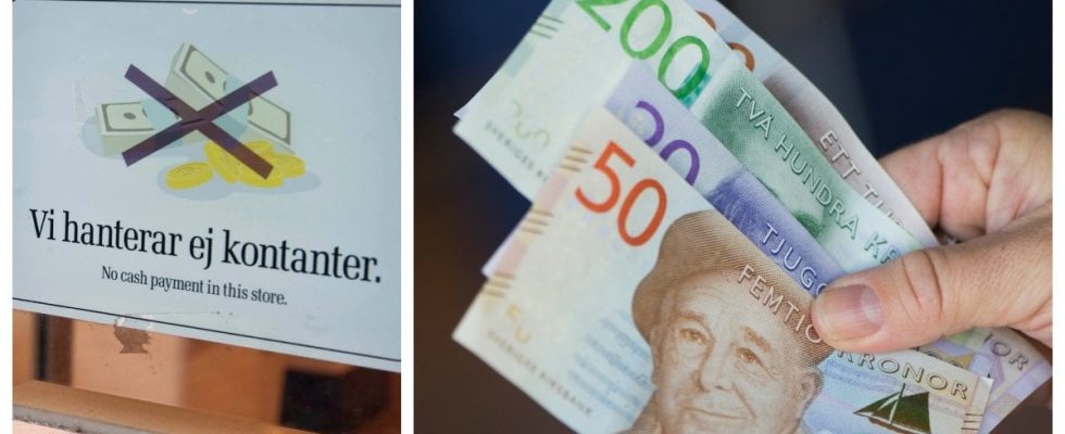 They suffer the worst if the cash disappears in Sweden
