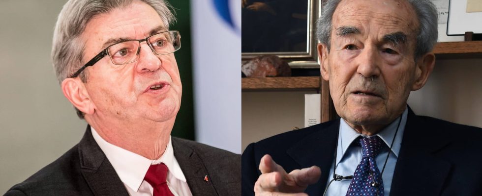 What did Robert Badinter accuse the rebels and Jean Luc Melenchon