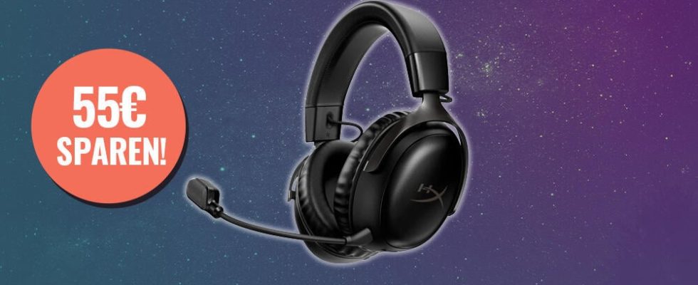 Wireless gaming headset with surround sound and almost endless battery