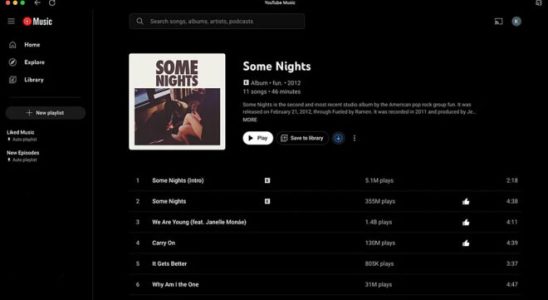 YouTube Music gains download support in its web version