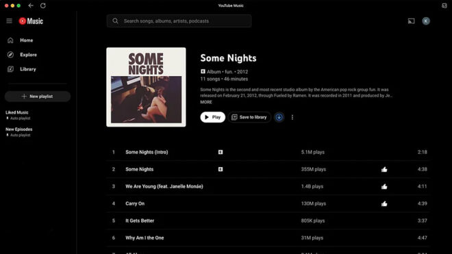 YouTube Music gains download support in its web version