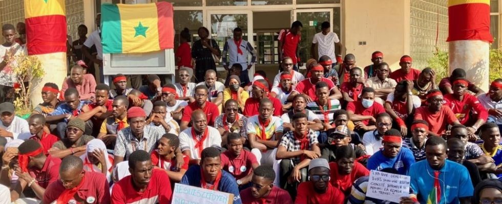 at Assane Seck University in Ziguinchor teachers demand respect for