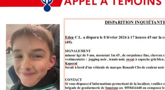 the 9 year old boy found with his father in Lot et Garonne