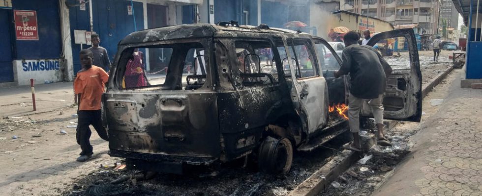 violence during anti Western demonstrations in Kinshasa