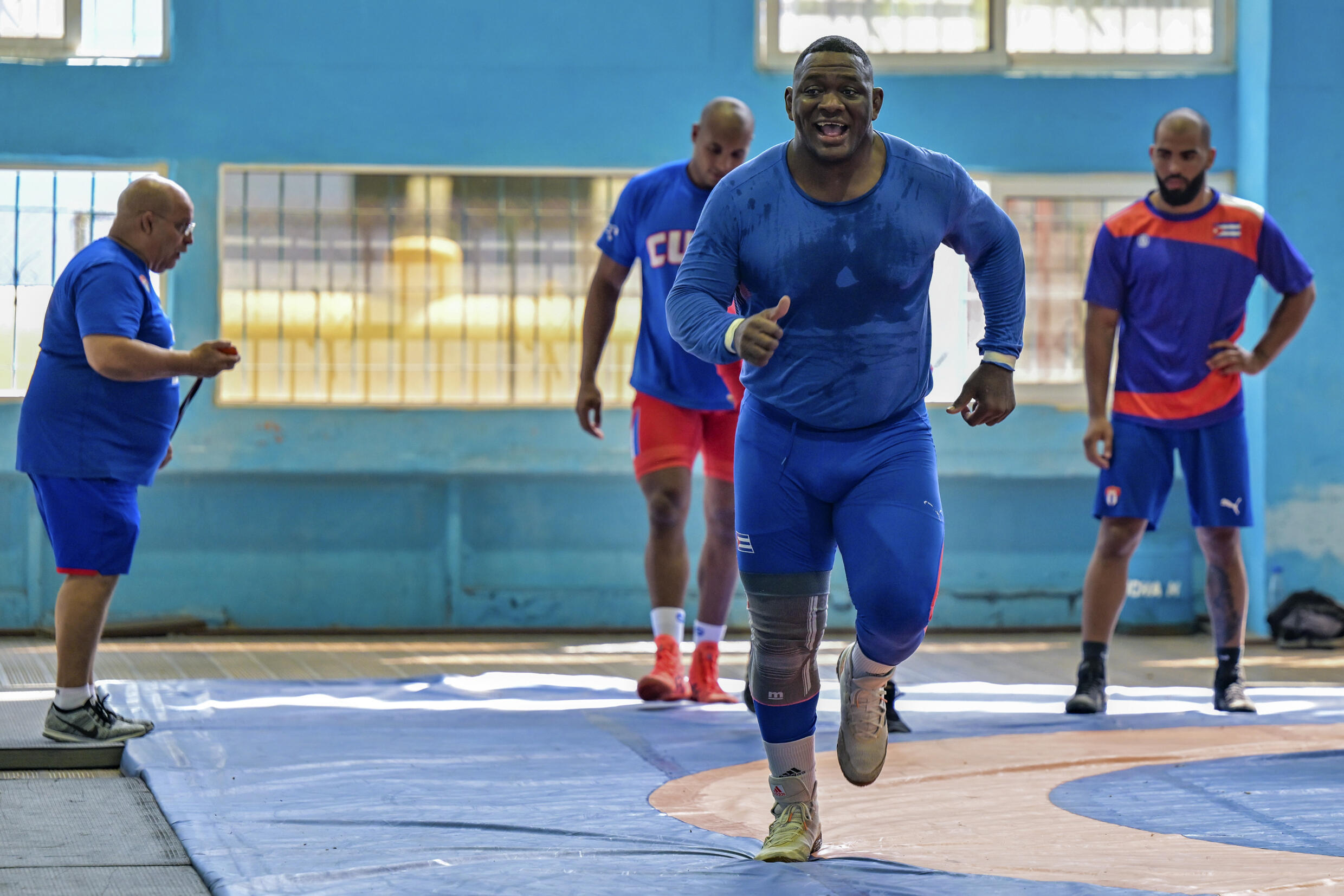“I feel happy,” says Mijain Lopez, who is perfecting his Olympic preparation in Havana.