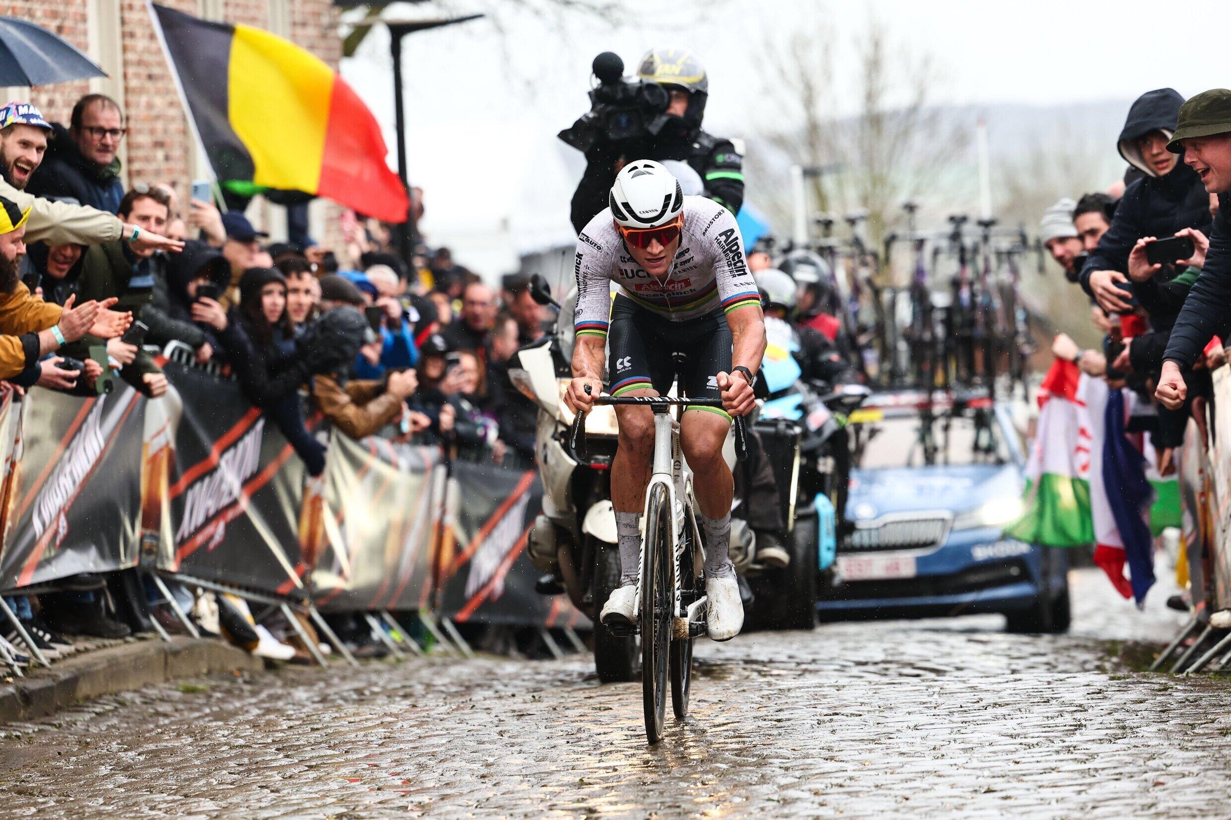 Mathieu van der Poel winner of the Tour de France in Oudenaarde on March 31, 2024