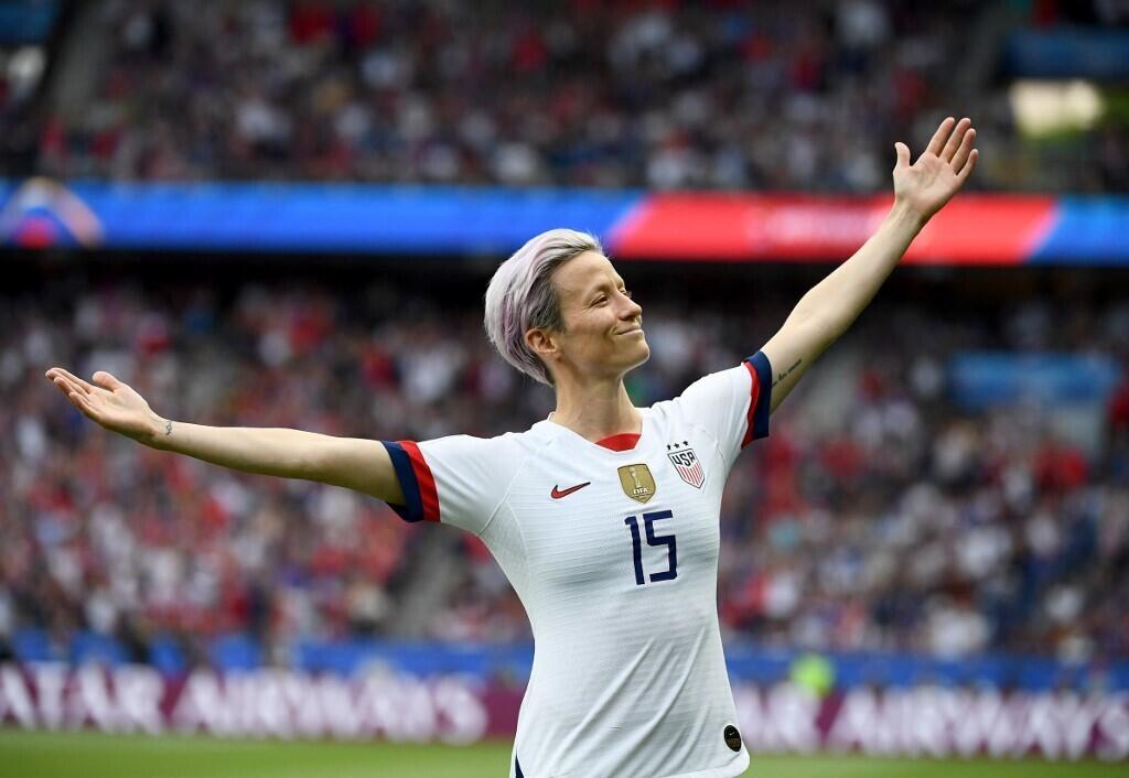 Megan Rapinoe during the 2019 World Cup in France.