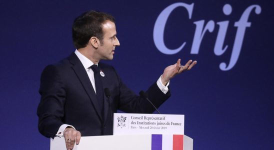 Emmanuel Macron receives the Crif for his 80th birthday in