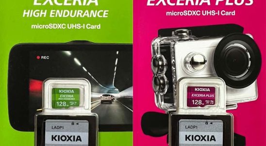 Kioxia Exceria 128GB High Endurance and Exceria Plus microSD Card