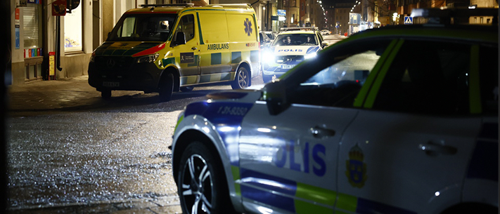 Police are investigating a suspected serious crime in central Stockholm
