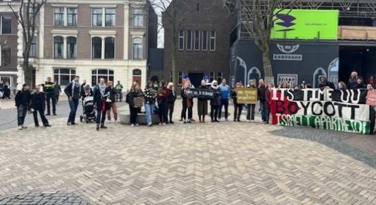 Pro Palestine demonstration at the anniversary of Utrecht University