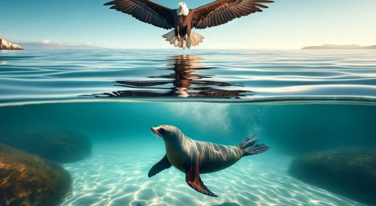 Seal repels eagle in never before seen way – extraordinary event