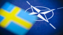 The Swedish flag was hoisted in the NATO headquarters