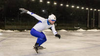 The speed skater ended up with emergency surgery instead of