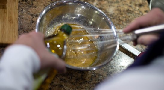 The vinaigrette is always better with this little chefs tip