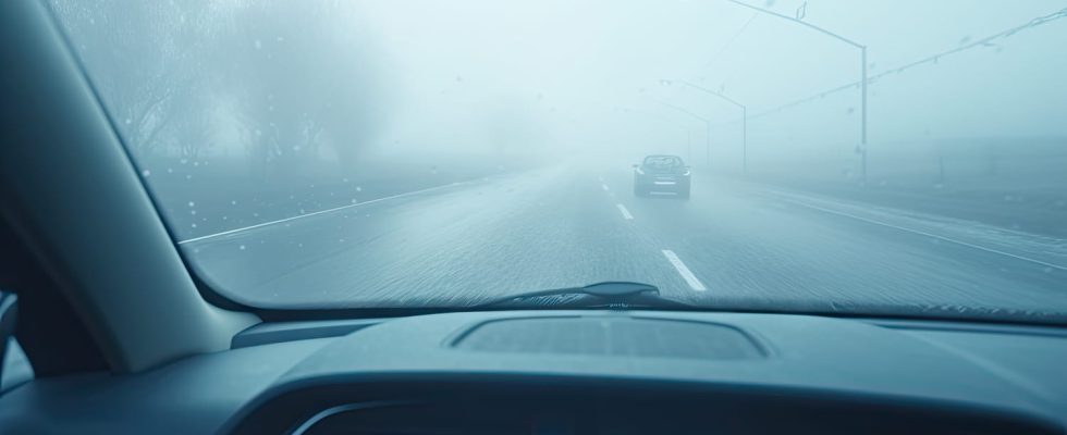 To defog your windshield twice as quickly as with air