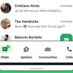 WhatsApp updated the interface of its Android application