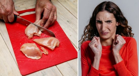 You should NEVER do that when cooking chicken
