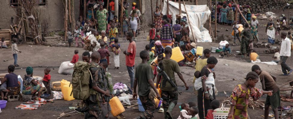 in Goma the anger of displaced civilians in the face