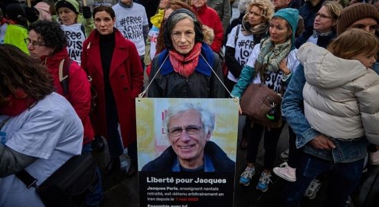 rally in Paris for the release of nationals detained in