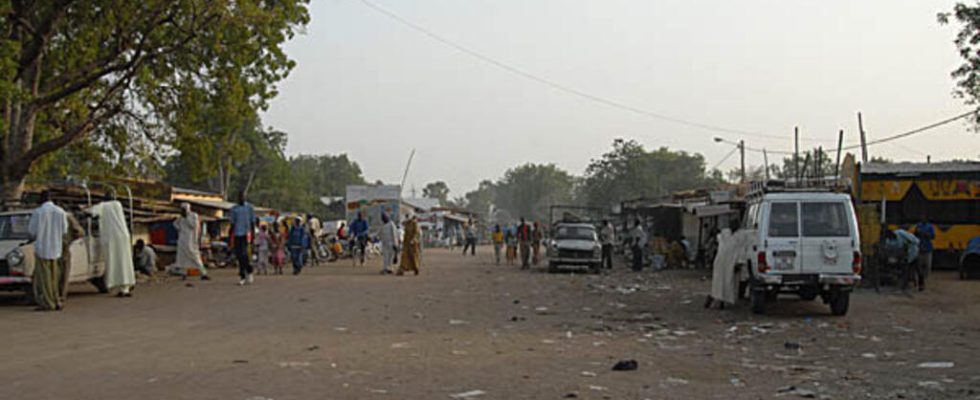 riot scenes in Bongor after the death of a man