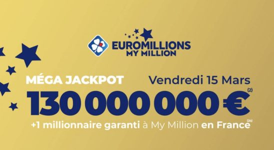 the draw on Friday March 15 2024 130 million euros
