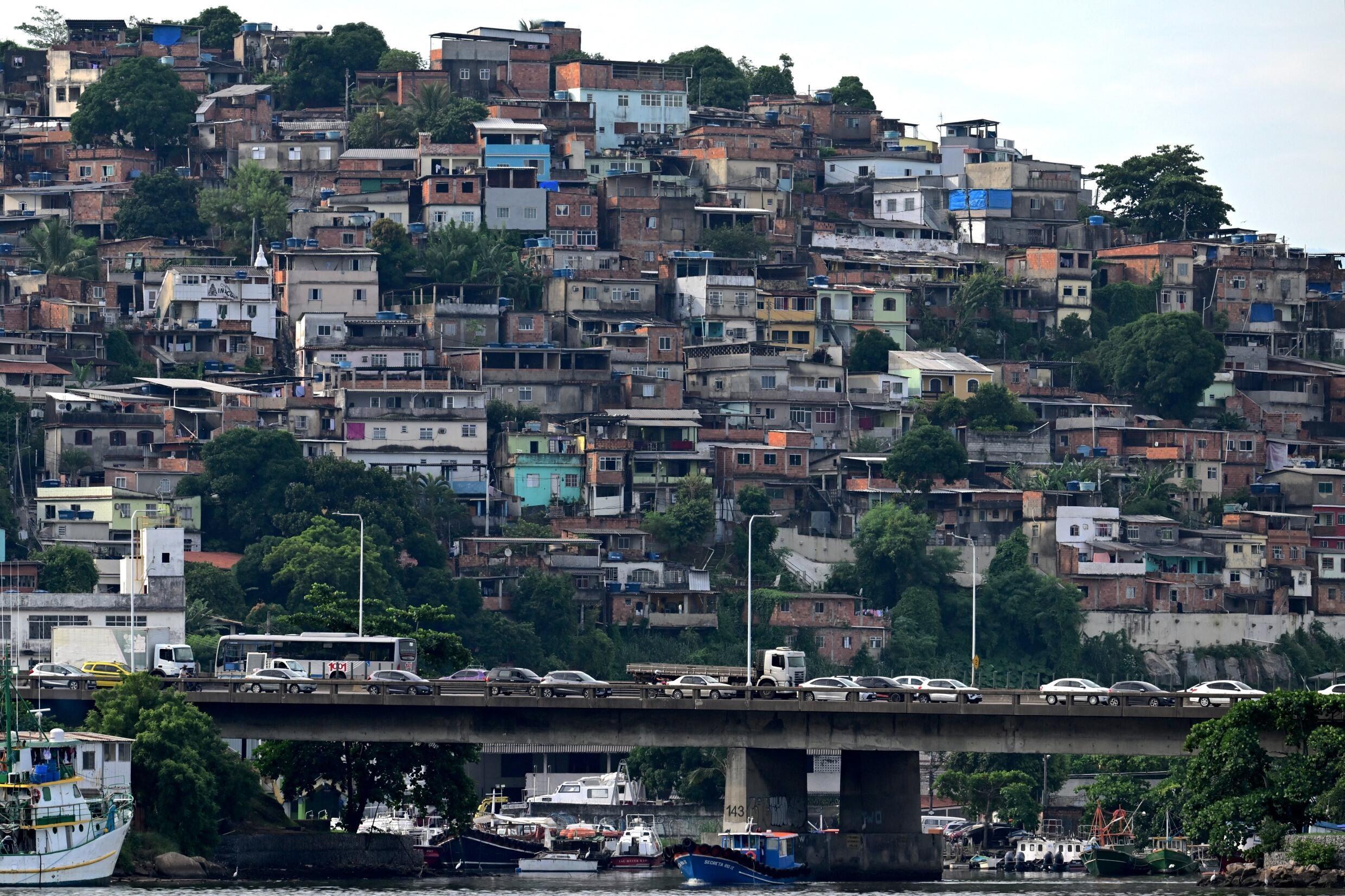 Favela in the city of Niteroi in Brazil, April 2024.
