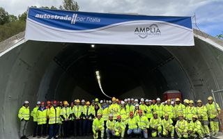 Autostrade per lItalia A14 new Colle Marino tunnel opens to