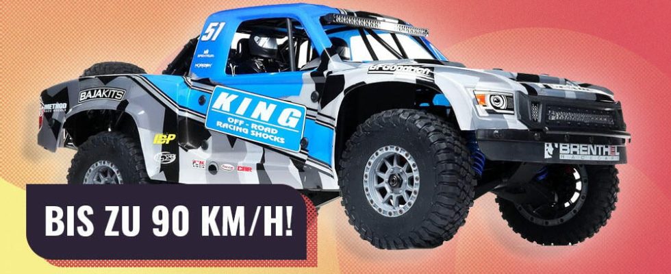Awesome RC truck can reach speeds of up to 90