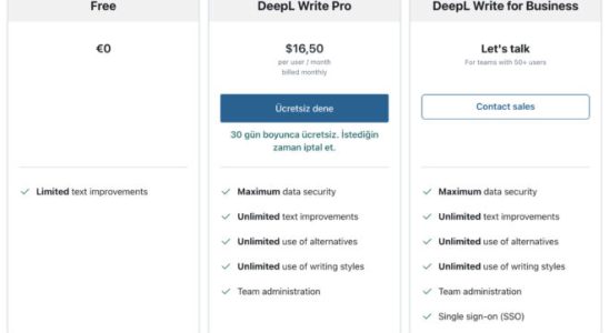 DeepL companys new artificial intelligence supported service Write Pro
