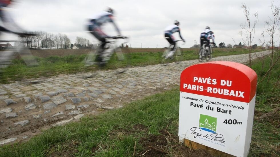 On the Paris-Roubaix route.  (Illustrative image)