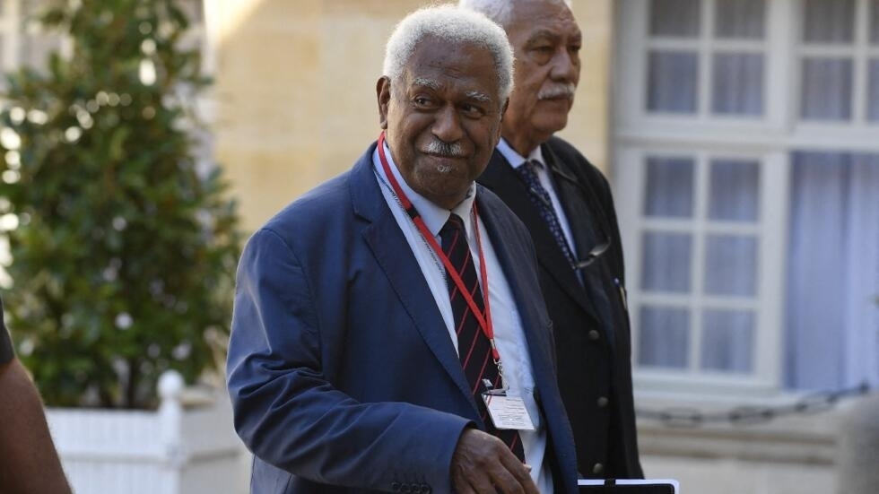 The president of the Congress of New Caledonia, the independentist Roch Wamytan, here in Paris on September 6, 2023.