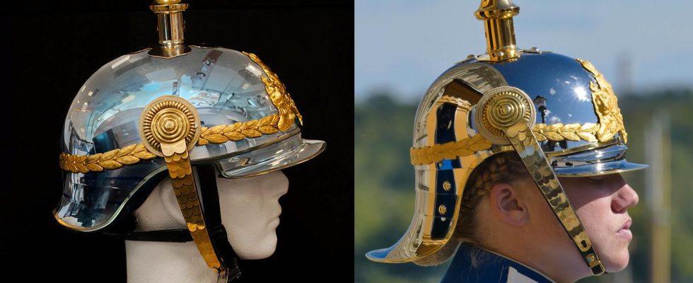 New parade helmets – slightly bigger much safer
