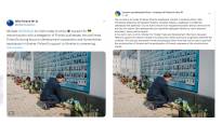 The Ministry of Foreign Affairs published an edited picture of