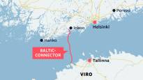 The gas pipeline in the Gulf of Finland that was
