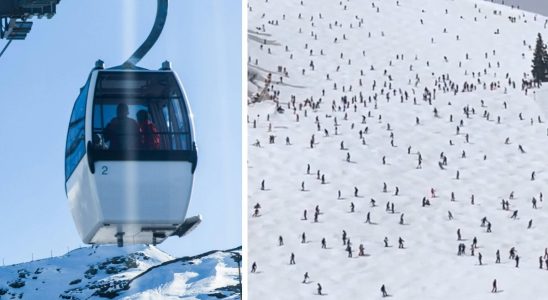 The tourist about the ski chaos Turned into an anthill