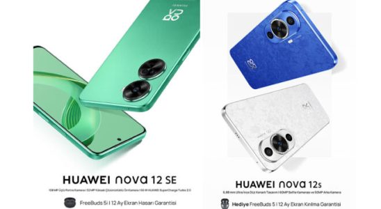 Two stylish members of the Huawei nova 12 series are