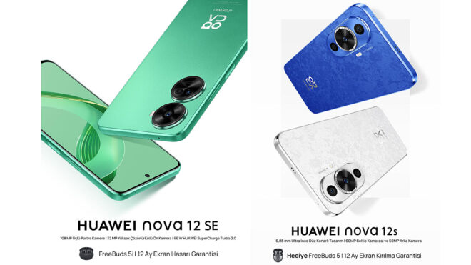 Two stylish members of the Huawei nova 12 series are