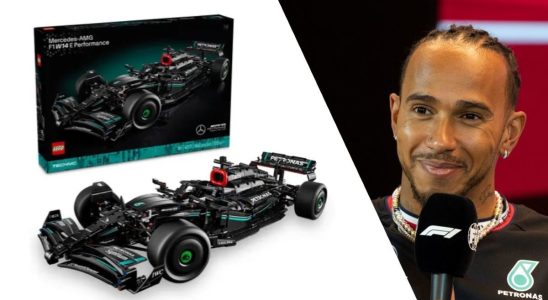 We build Lewis Hamiltons Formula 1 car in Lego