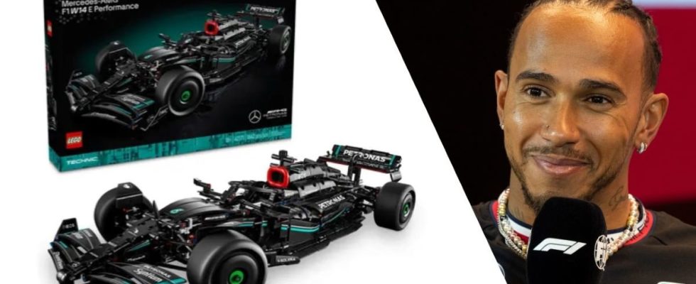 We build Lewis Hamiltons Formula 1 car in Lego